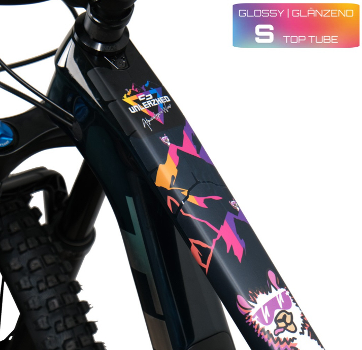 Lámina protectora para el cuadro Unleazhed S brillante  Tubo superior