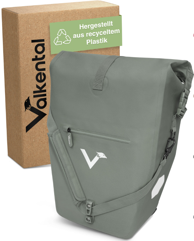 Bolsa para el portaequipajes Valkental ValkOcean, fabricada en TPU