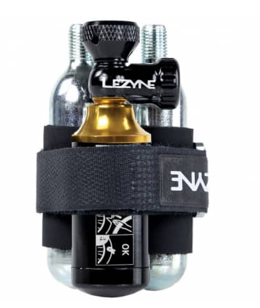 Bomba de cartuchos Lezyne Tubeless CO2 Blaster con kit de reparación incluido