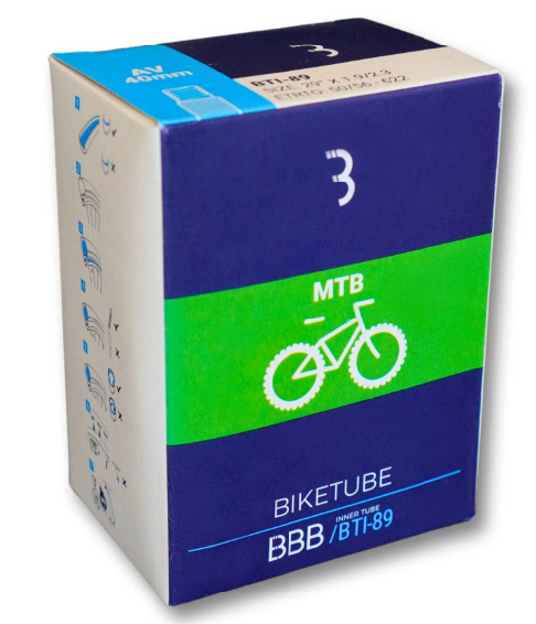 Cámara de aire BBB BTI-89 de 29 pulgadas - AV 40 mm