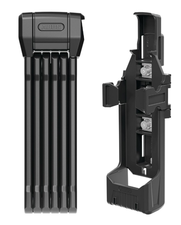 Candado plegable Abus Bordo 6200K/90, cuerpo giratorio a 360°, negro