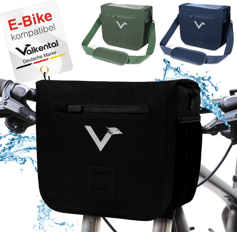Valkental Front Pack: bolsa para el manillar resistente e impermeable