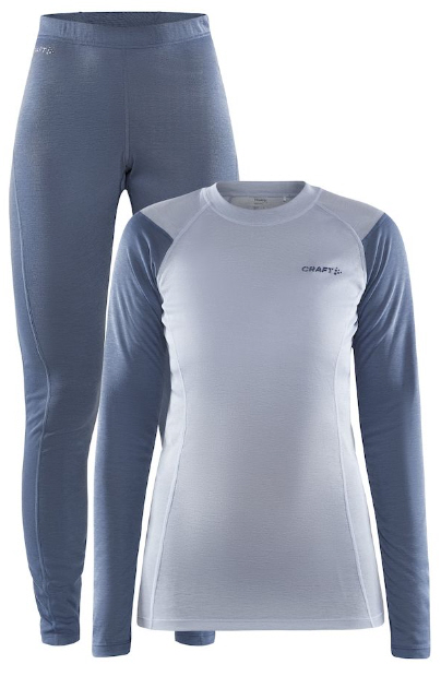 Conjunto de ropa interior térmica Craft Core para mujer, modelo «flow-sulfur»